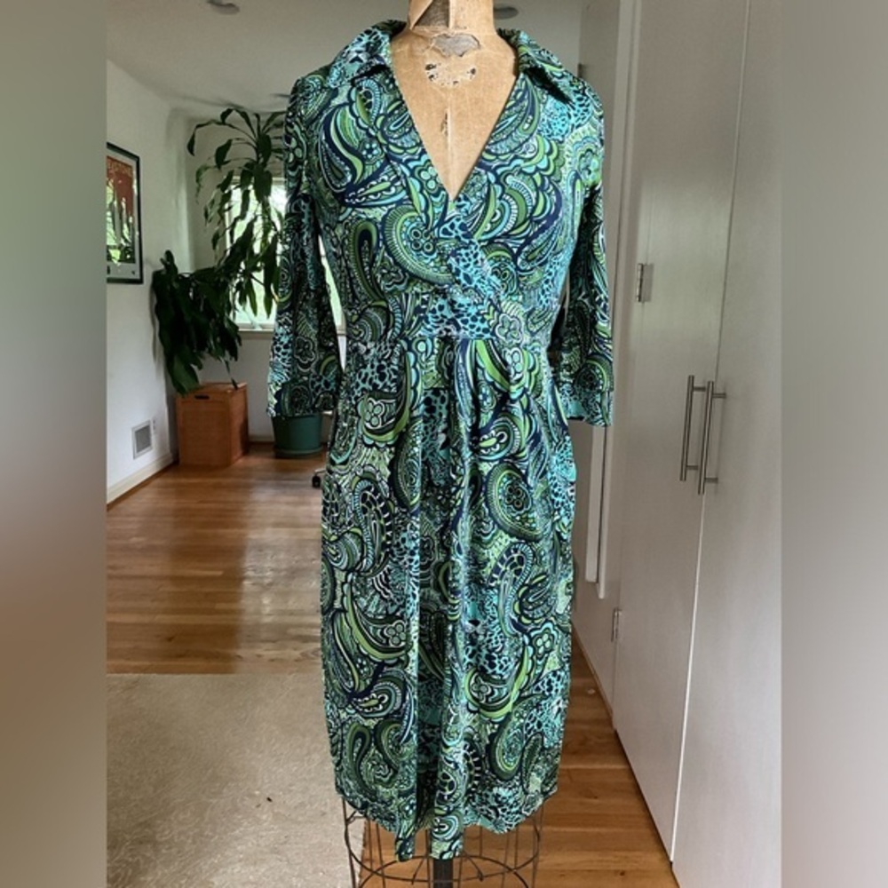 Lilly Pulitzer 100% Silk Blayney dress in Master of the House MSRP $258, 2
